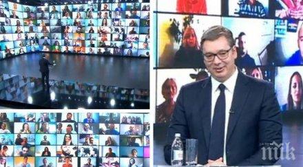 нетрадиционно сърбия предизборната кампания започна онлайн митинг