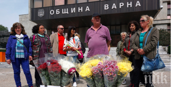 Цветарите във Варна протестират, искат по-малки наеми