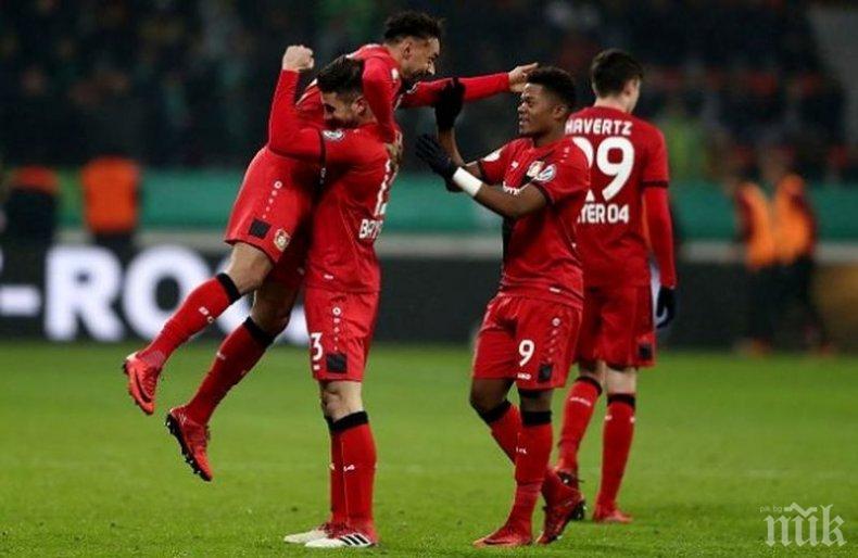 Леверкузен тръгна ударно след подновяването на мачовете в Бундеслигата