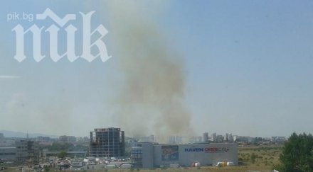 пожар летище софия