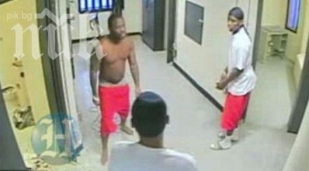 уникално камери заснеха опит убийство опасен затвор видео