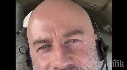насред изолацията джон траволта поразходи частния самолет