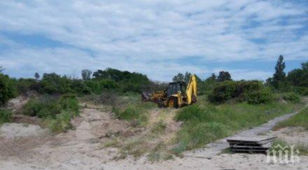 проверяват сигнал унищожени пясъчни дюни ахтопол