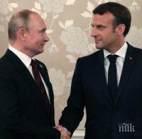 Путин отвърна на Макрон, че ще обмисли олимпийско примирие