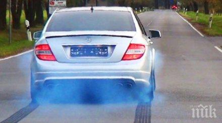 бял мерцедес пловдивска лимузина прелетя магистралата 241