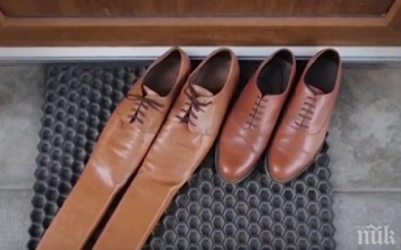 Румънски обущар направи обувки за социална дистанция
