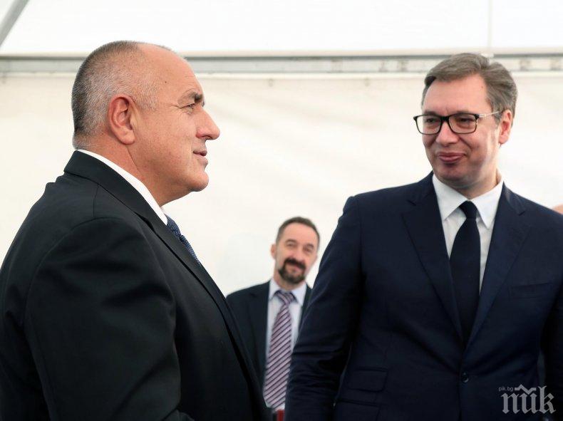 ПЪРВО В ПИК: Вучич идва в България по покана на Борисов, двамата ще инспектират магистрала Европа и Балкански поток