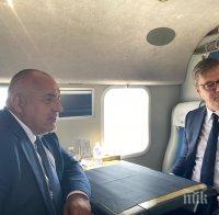 ПЪРВО В ПИК TV: Премиерът Борисов и Вучич след полета над АМ 