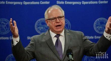 губернаторът минесота ситуацията щата промени националната гвардия демобилизира