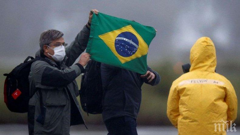 Над 1 300 жертви на коронавируса за денонощие в Бразилия