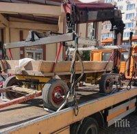 Паяк в Бургас вдигна каруца