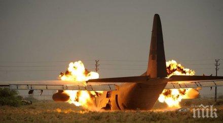 четирима пострадали инцидента самолета ввс сащ база ирак