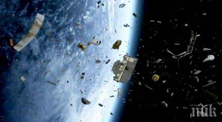 хит япония унищожава космически боклук лазер