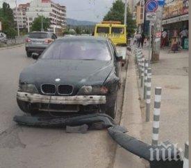 меле неадекватен шофьор помля коли софия