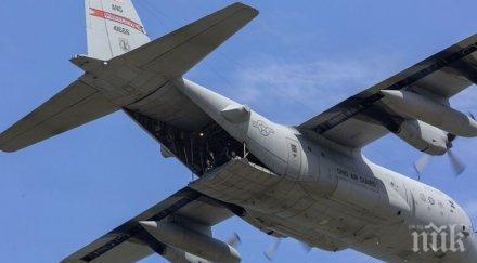 самолет ввс сащ разби кацане военна база ирак