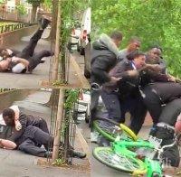 ИЗВЪН КОНТРОЛ: Чернокожите пощуряха! Зверски бият полицаи в Лондон - властта безсилна (ШОКИРАЩО ВИДЕО)
