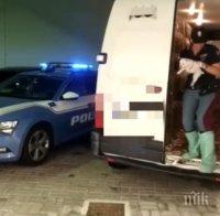 Полицаи в Италия спасиха 49 нелегални кутрета в микробус (ВИДЕО)