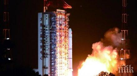 китай изстреля спътника haiyang наблюдение окените