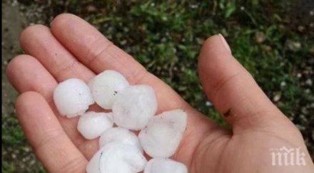 бедствие градушка поломи села добруджа стихията прекъсна международен път