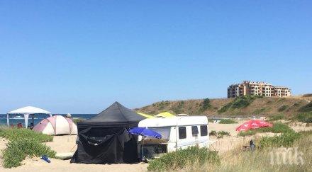 диво къмпингуващи партийни активисти дебъ отидоха протест бургас