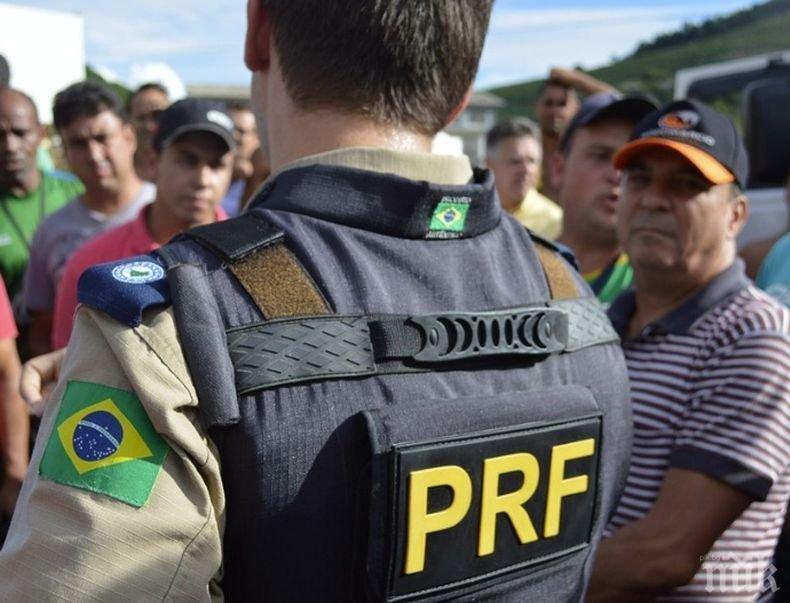  Екшън: Мъж с нож нахлу в централния офис на най-голямата бразилска телевизия