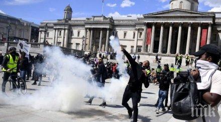 100 ареста лондон време съботните протести