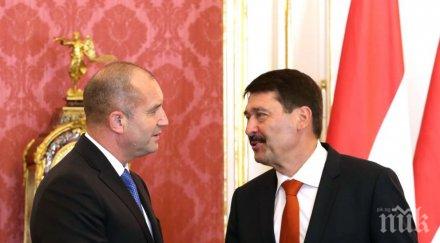 президентът радев разговаря телефона унгарския колега янош адер