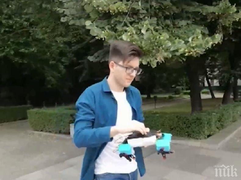 Абитуриент от Пловдив създаде робот, който ще помага за лечението на пациенти с COVID-19