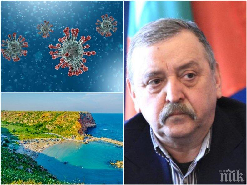 Проф. Кантарджиев обяви: Слънцето и водата са врагове на коронавируса, морето е безопасно