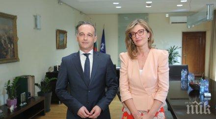 екатерина захариева хайко маас българия сигурна дестинация германците добре дошли нас