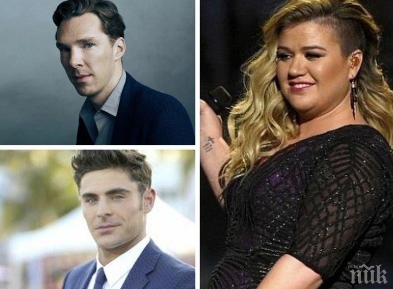 Кели Кларксън и Бенедикт Къмбърбач със звезди на Алеята на славата