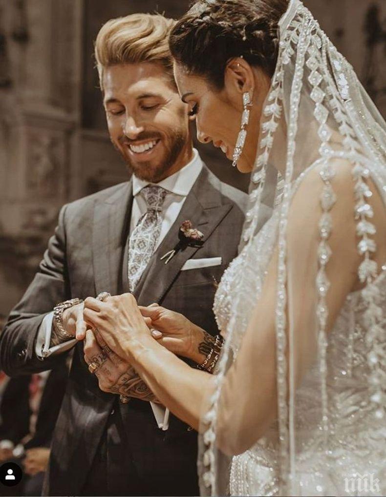 Серхио Рамос празнува годишнина от сватбата