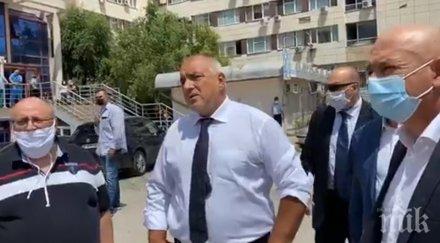 първо пик борисов ген мутафчийски благоевград провериха състоянието пострадалите тунела работници карат вма видео