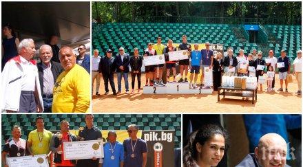 супер емоции екшън мачове пик мастърс 2020 премиерът борисов министър кралев аплодират шампионите благотворителния турнир видео снимки