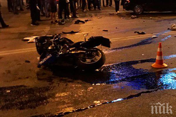 ТРАГЕДИЯ В СОФИЯ! Моторист помете пешеходка на Цариградско шосе, и двамата загинаха на място