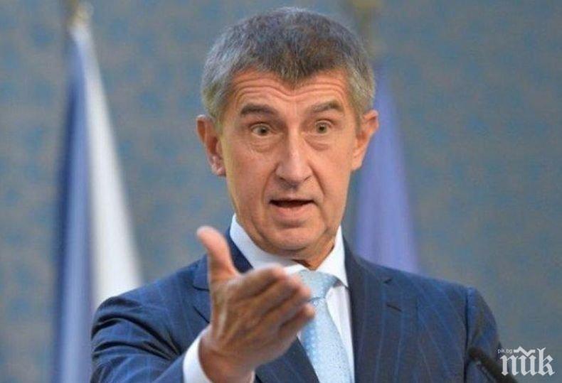 Премиерът на Чехия обвини Европейския парламент в намеса във вътрешните работи на страната