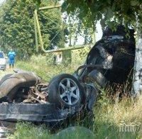 ОТ ПОСЛЕДНИТЕ МИНУТИ: Мъж се разби в дърво на пътя Пловдив-Карлово, загина