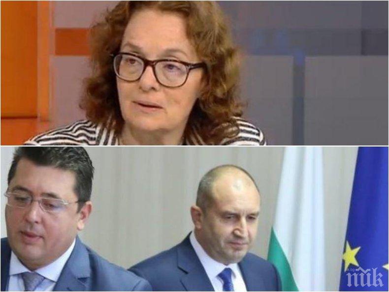 ТЕЖЪК АНАЛИЗ: Проф. Румяна Коларова с остри думи за аферата Радев, Узунов, Бобоков: При такива съмнения се подават оставки
