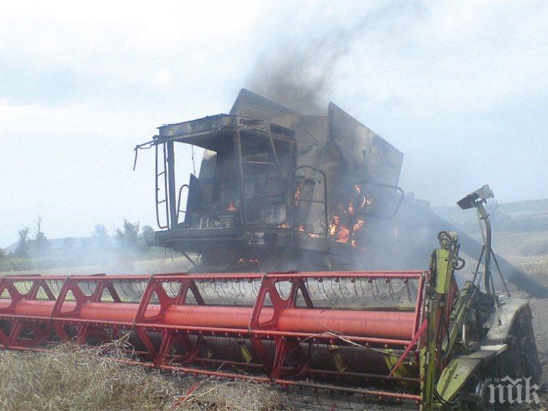 Пожар изпепели 200 дка ечемик край село Василовци