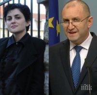 ПЪРВО В ПИК! Калина Андролова изригна срещу Радев: Свободата на словото за него е да защити фалшивите новини