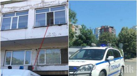 ЕКШЪН В БУРГАС: Гол пациент със съмнения за коронавирус скочи от третия етаж на болницата върху линейка и избяга (СНИМКИ)