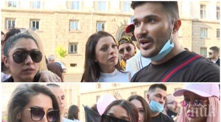 чалга звезди протест короната