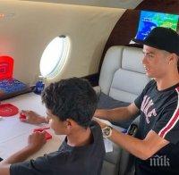 Синът на Роналдо му довлече глоба от 3000 евро заради джет (ВИДЕО)