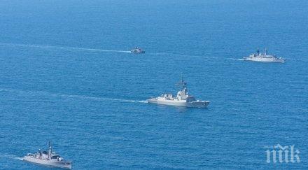 корабите националното военноморско учение бриз 2020 тренират нощна отбрана чистене мини снимки