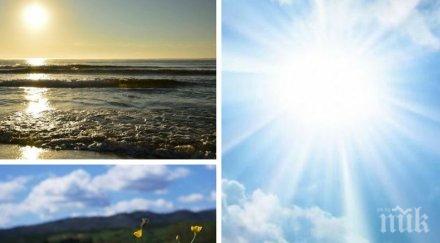 слънчев ден хладно утро вятърът отслабва облаците разсейват валежи вероятни карти