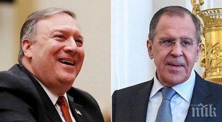 държавния департамент сащ разкриха обсъждали сергей лавров майк помпео телефонен разговор