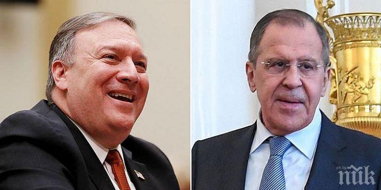От Държавния департамент на САЩ разкриха какво са обсъждали Сергей Лавров и Майк Помпео в телефонен разговор
