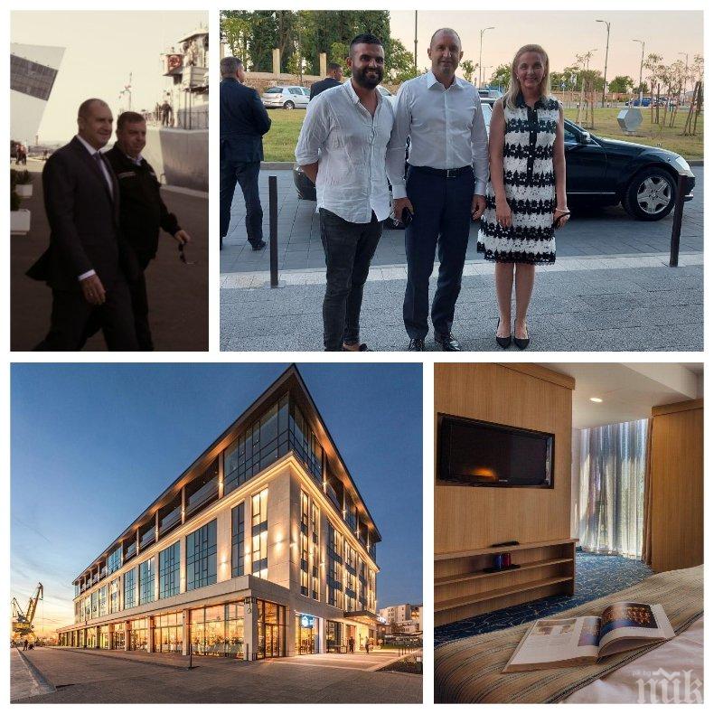 САМО В ПИК: Радев и Деси в супер луксозен хотел - пръснаха хиляди левове държавни пари с антуража си в Бургас (СНИМКИ) 