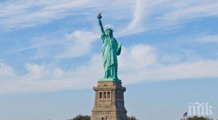 мълния удари статуята свободата видео