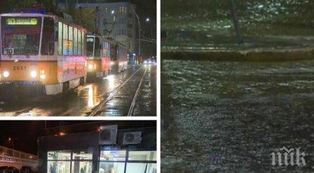 провилния дъжд софия паднали дървета наводнени улици